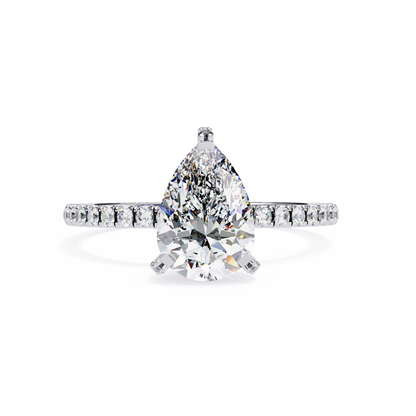 Evelisse Opale Pear Solitaire Ring