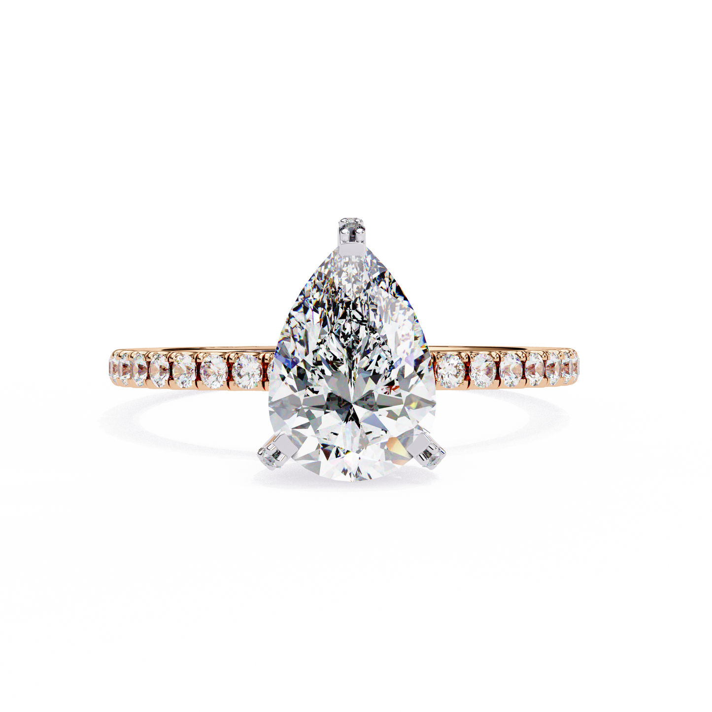 Evelisse Opale Pear Solitaire Ring