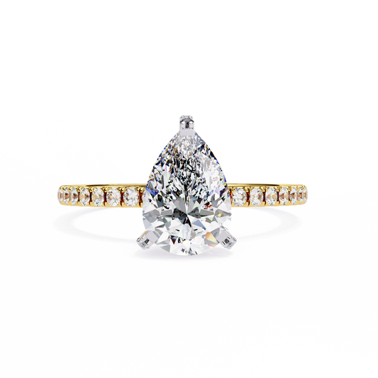 Evelisse Opale Pear Solitaire Ring