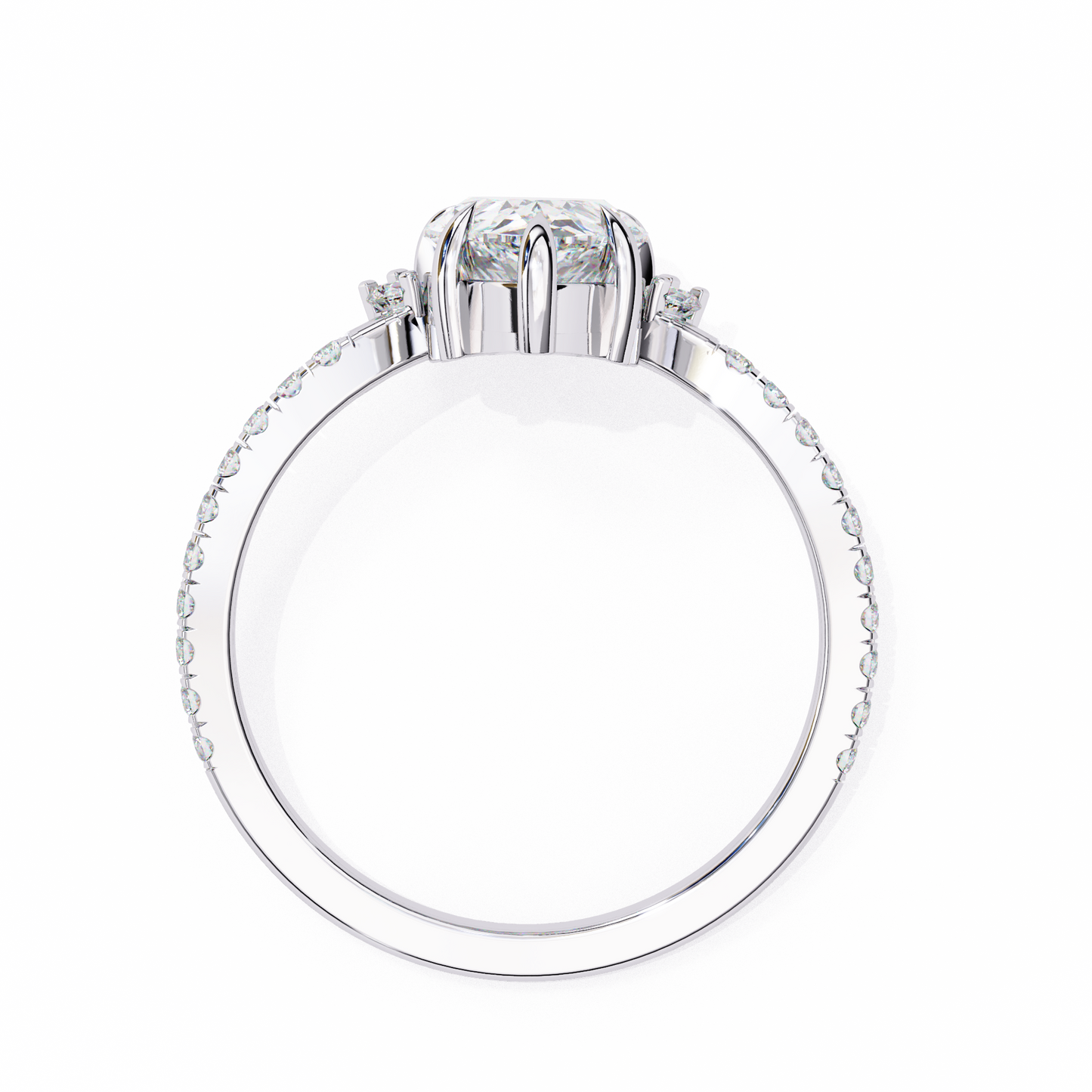 Valleria d’Orlean Pear Solitaire Ring