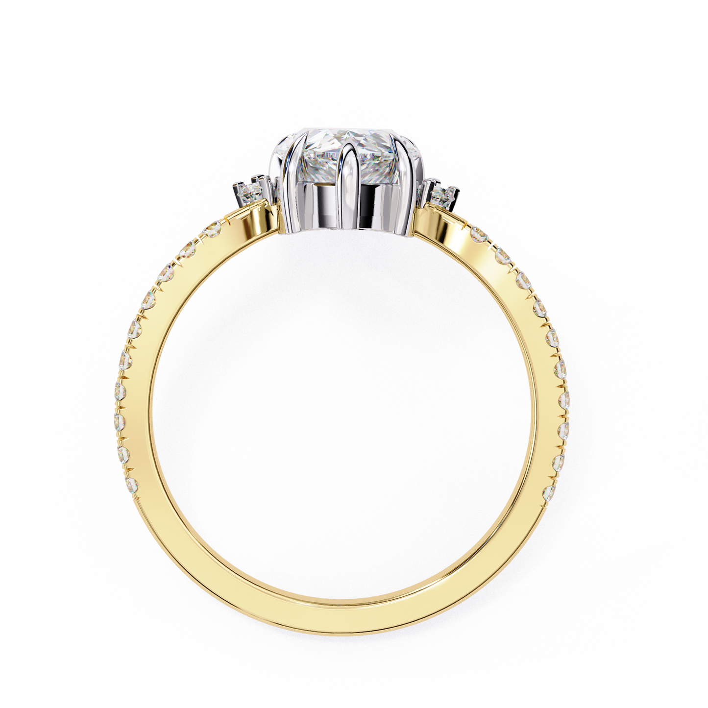 Valleria d’Orlean Pear Solitaire Ring