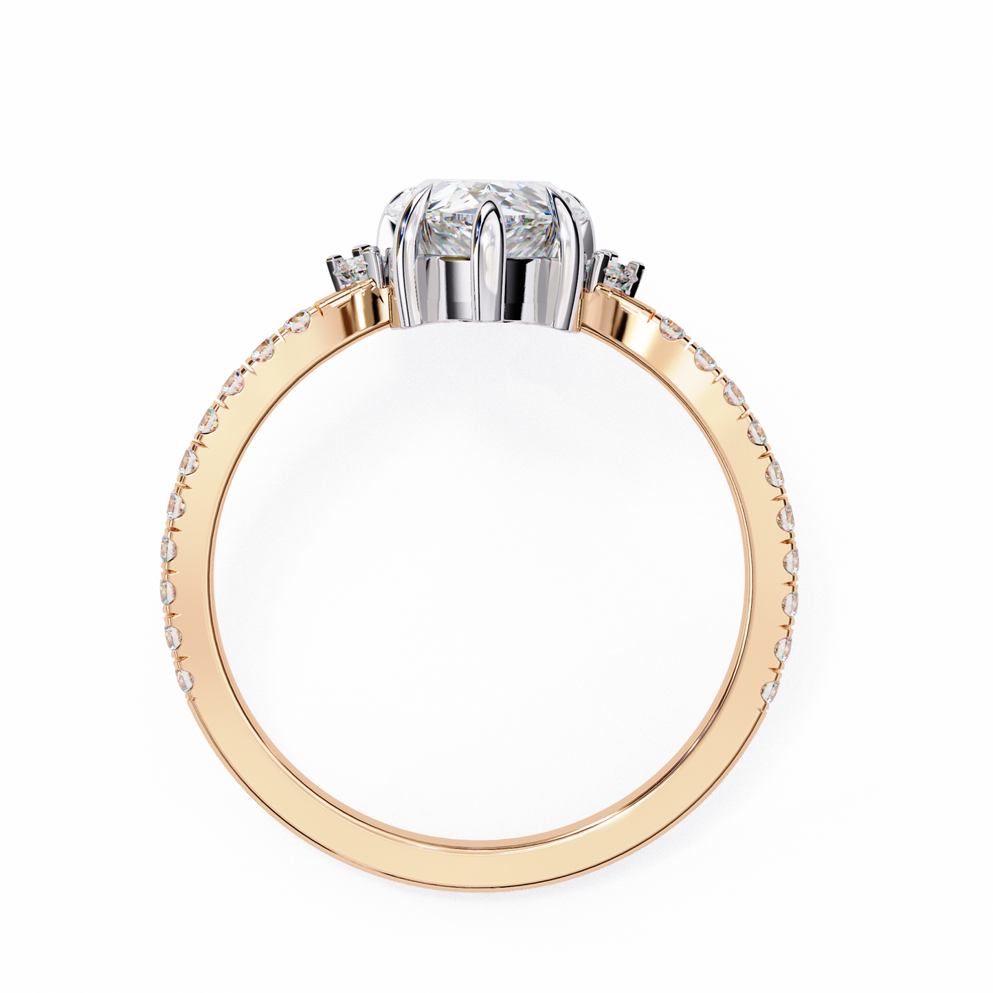 Valleria d’Orlean Pear Solitaire Ring