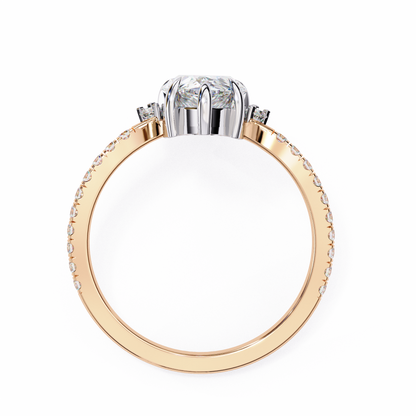 Valleria d’Orlean Pear Solitaire Ring