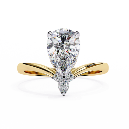 Duchess Aurevo Pear Solitaire Ring