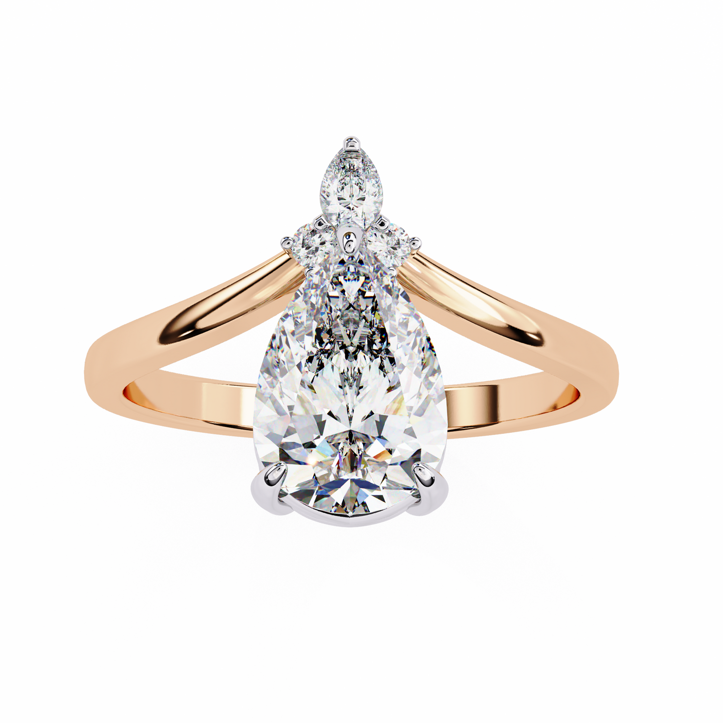 Duchess Aurevo Pear Solitaire Ring