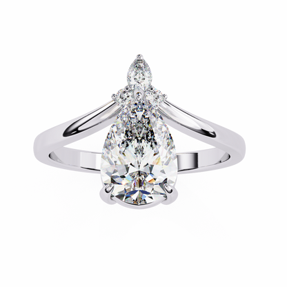 Duchess Aurevo Pear Solitaire Ring