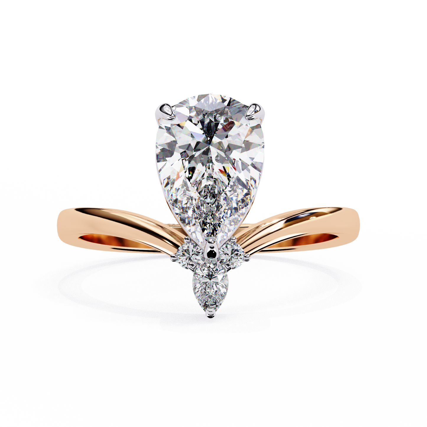 Duchess Aurevo Pear Solitaire Ring