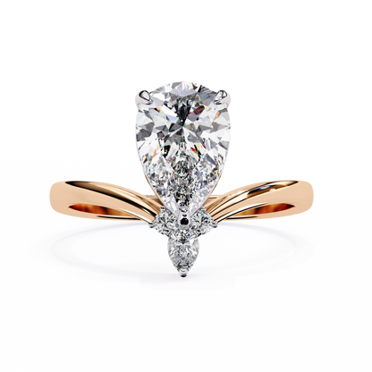 Duchess Aurevo Pear Solitaire Ring