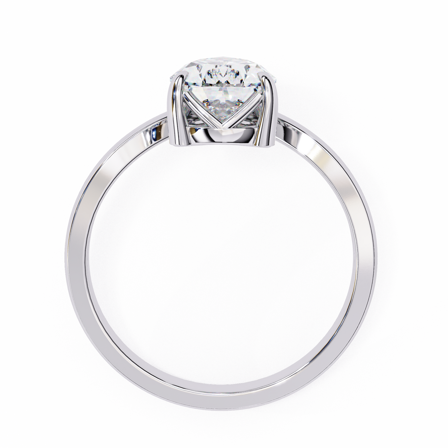Duchess Aurevo Pear Solitaire Ring