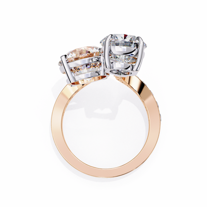 Adoria Lumiere Toi-et-Moi Solitaire Ring