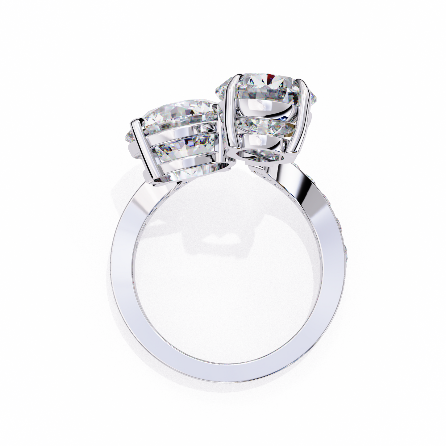 Adoria Lumiere Toi-et-Moi Solitaire Ring