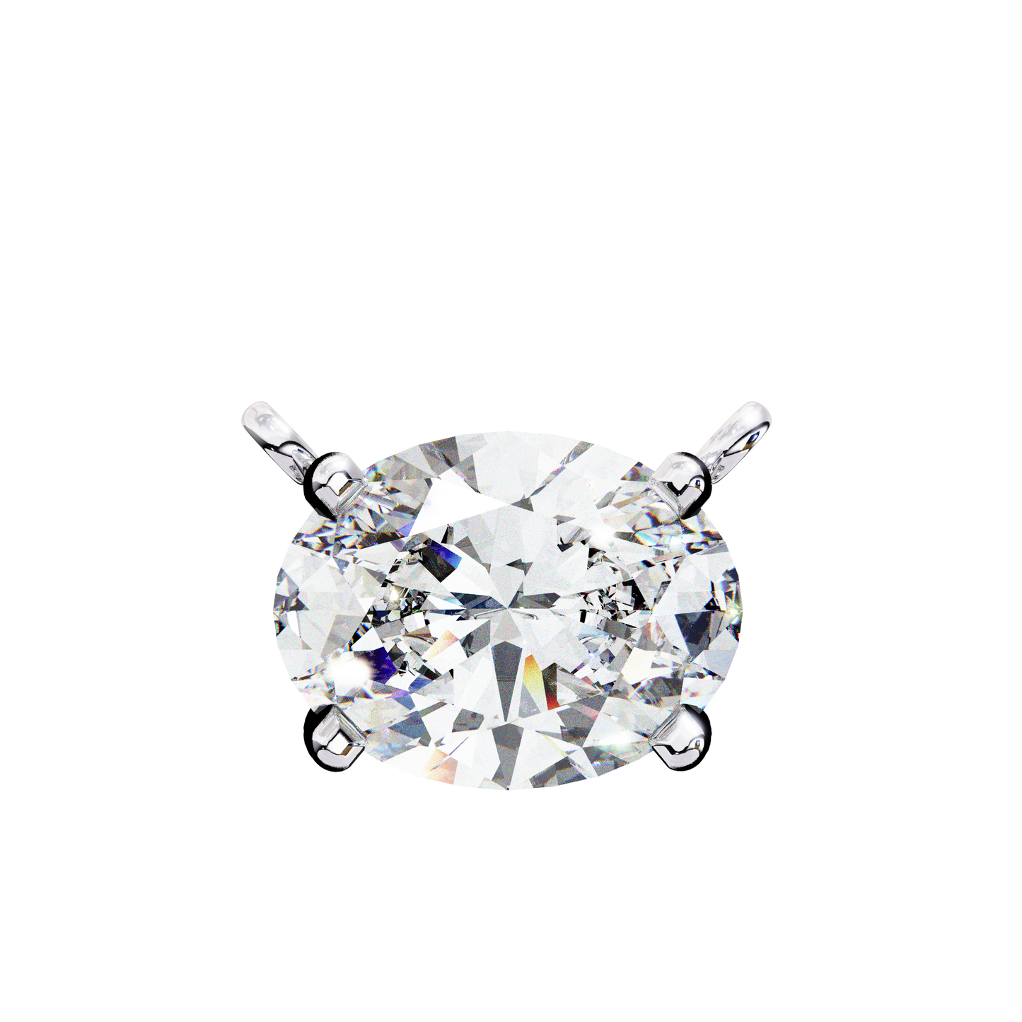 Belgravia Oval Solitaire Pendant