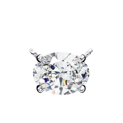 Belgravia Oval Solitaire Pendant