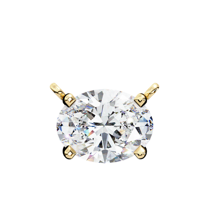 Belgravia Oval Solitaire Pendant