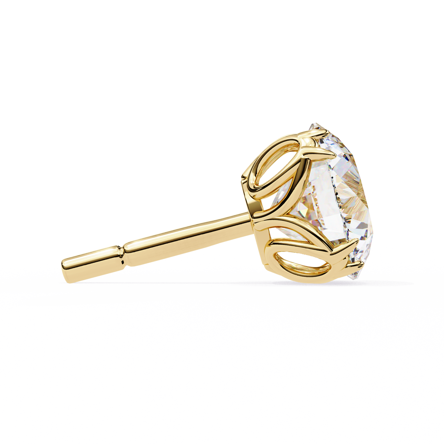 Signature Spark Cushion Solitaire Studs