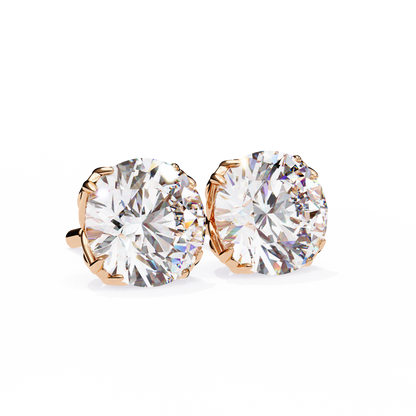 Signature Spark Cushion Solitaire Studs