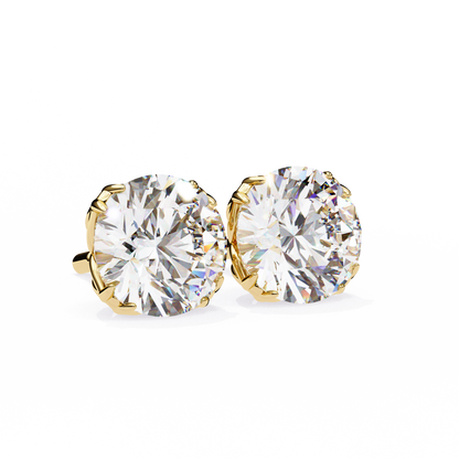 Signature Spark Cushion Solitaire Studs
