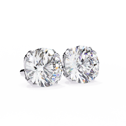 Signature Spark Cushion Solitaire Studs