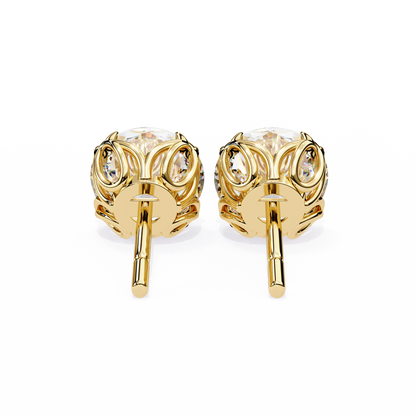 Signature Spark Cushion Solitaire Studs
