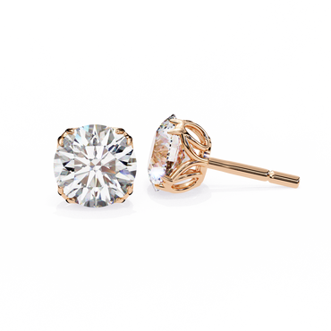 Signature Spark Cushion Solitaire Studs