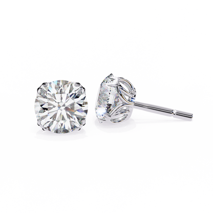 Signature Spark Cushion Solitaire Studs