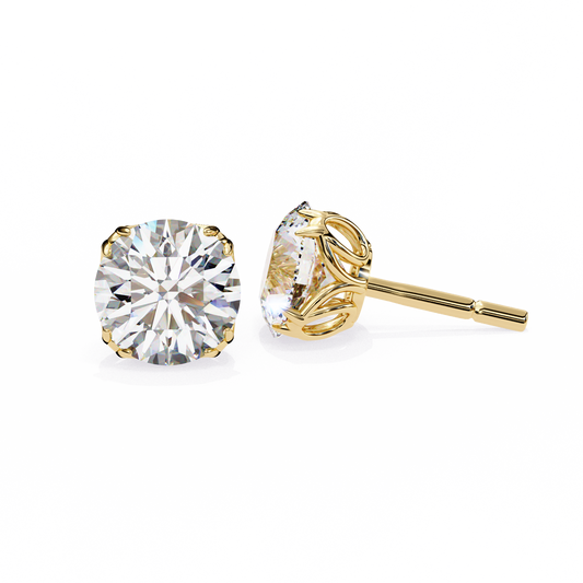 Signature Spark Cushion Solitaire Studs