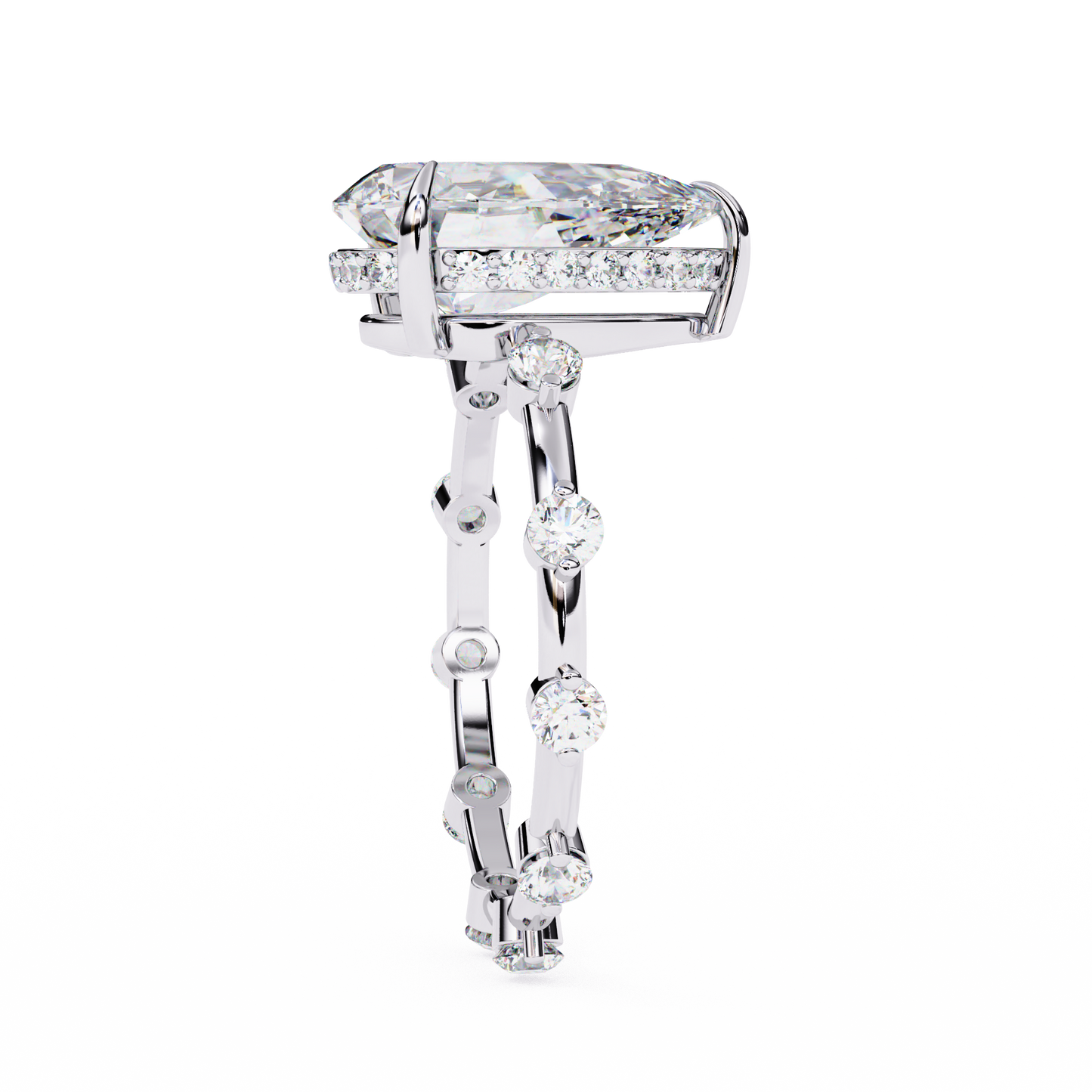 Belgravia Éclat Pear Solitaire Ring