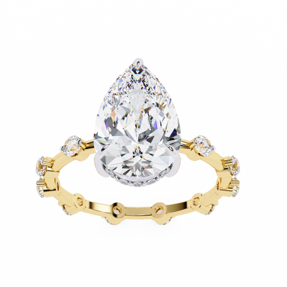 Belgravia Éclat Pear Solitaire Ring