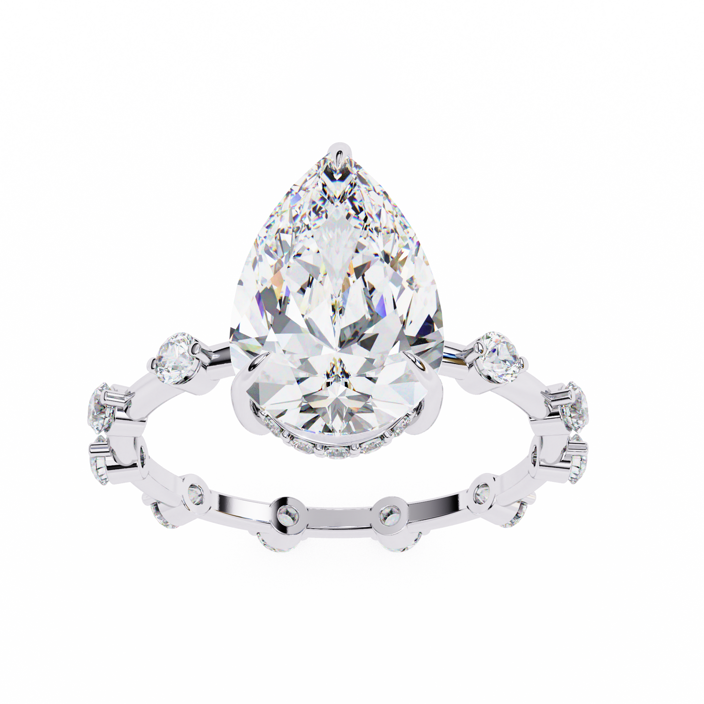 Belgravia Éclat Pear Solitaire Ring