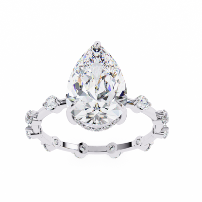 Belgravia Éclat Pear Solitaire Ring