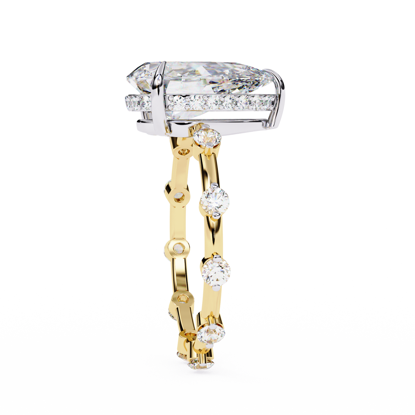 Belgravia Éclat Pear Solitaire Ring