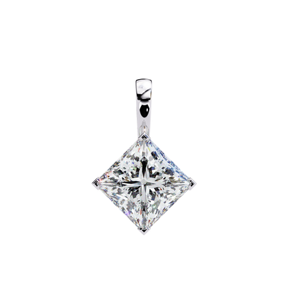 Imperessa Diore Princess Cut Solitaire Pendant