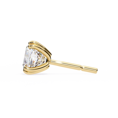 True Essence Cushion Solitaire Studs
