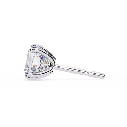 True Essence Cushion Solitaire Studs