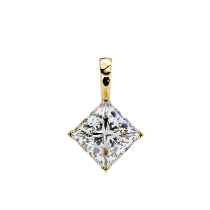 Imperessa Diore Princess Cut Solitaire Pendant
