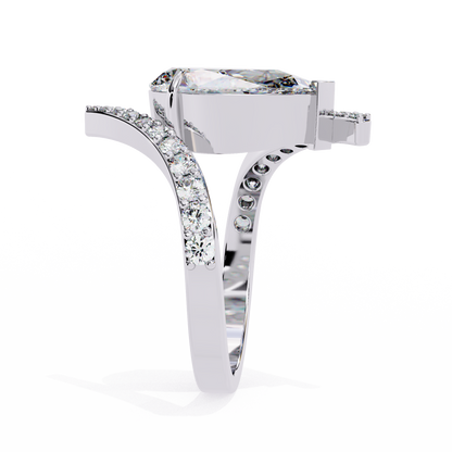 Lucinda Amoris Pear Solitaire Ring