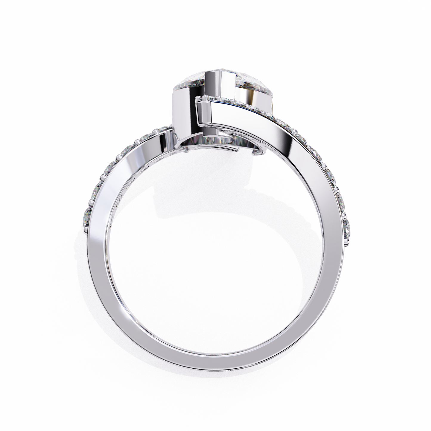 Lucinda Amoris Pear Solitaire Ring