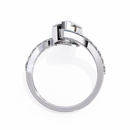 Lucinda Amoris Pear Solitaire Ring