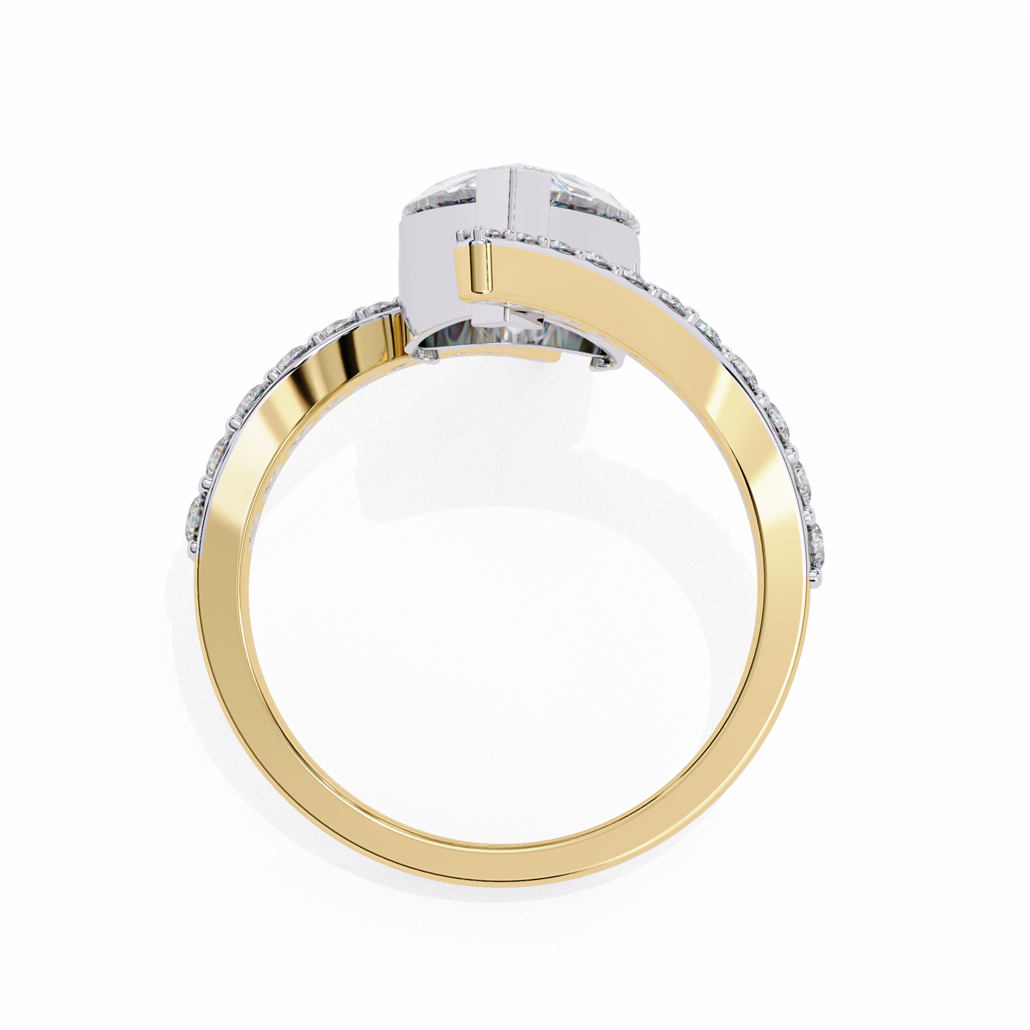 Lucinda Amoris Pear Solitaire Ring