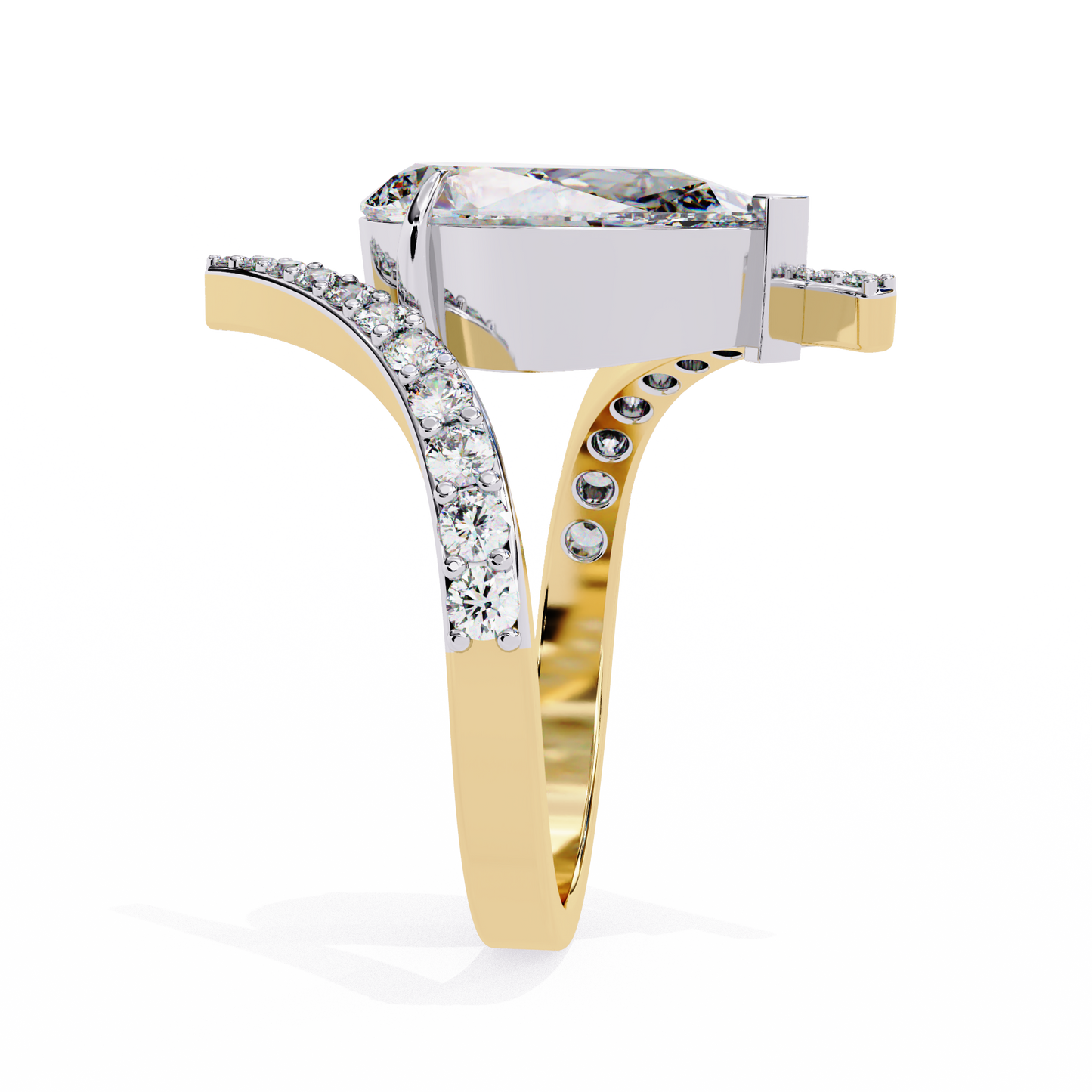 Lucinda Amoris Pear Solitaire Ring