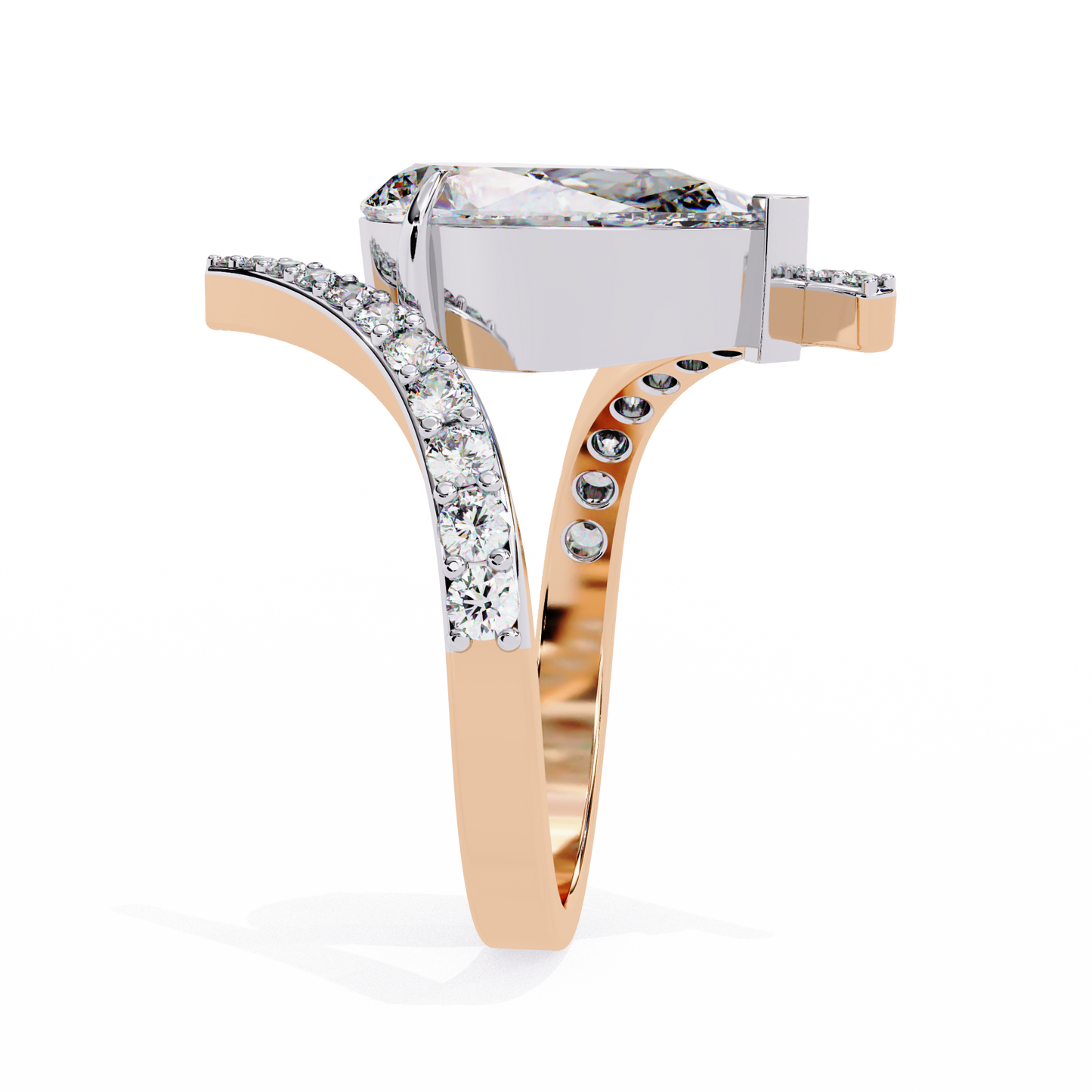Lucinda Amoris Pear Solitaire Ring