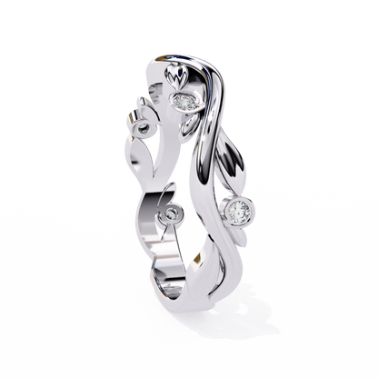 Prima Celeste Diamond Ring