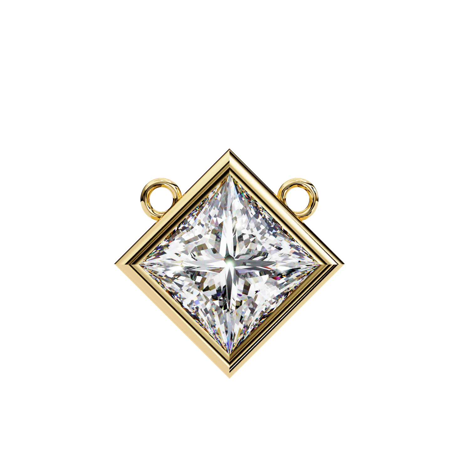 Velluto Celestine Princess Cut Solitaire Pendant