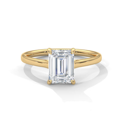 Luminous Oath Emerald Solitaire Ring