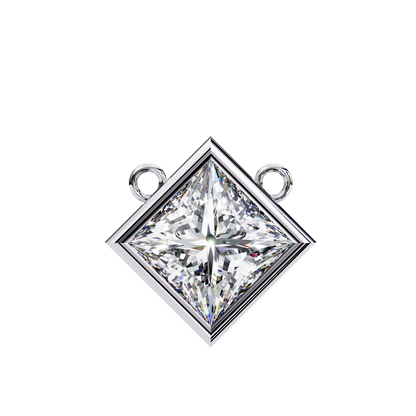Velluto Celestine Princess Cut Solitaire Pendant