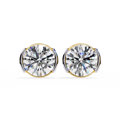Halorine Solitaire Diamond Earrings