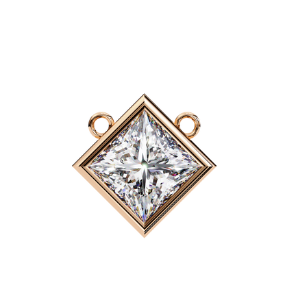 Velluto Celestine Princess Cut Solitaire Pendant