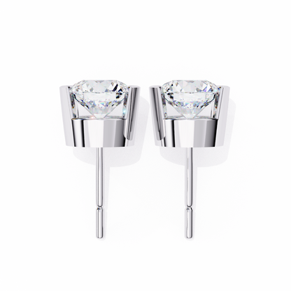 Halorine Solitaire Diamond Earrings