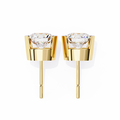 Halorine Solitaire Diamond Earrings