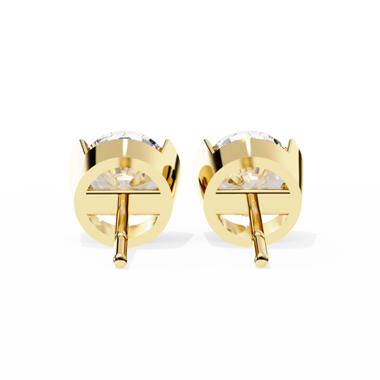 Halorine Solitaire Diamond Earrings
